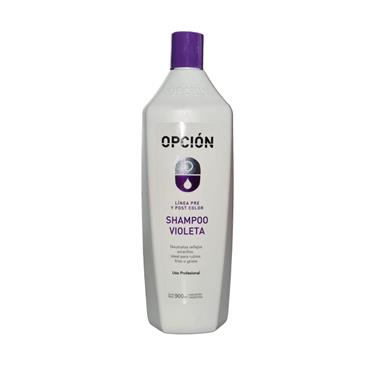 Opción, shampoo violeta, 900 cms3