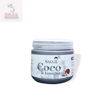 Maggie, baño de crema. coco & keratina, 240 grs.